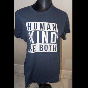 Human Kind Be Both Graphic Tee Shirt Mens Size L